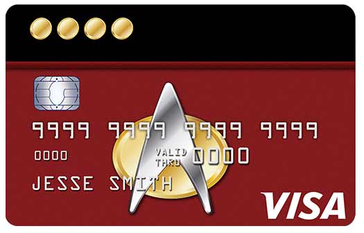 Star Trek Rewards card with Captain graphic